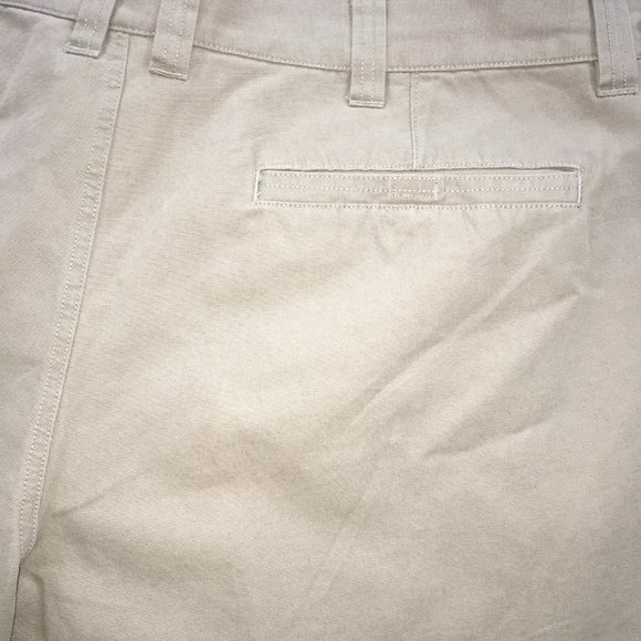 Columbia Mens 42W 30L Olive Hook & Loop Zip Pockets 100% Cotton Flat Front Pants - Picture 5 of 14